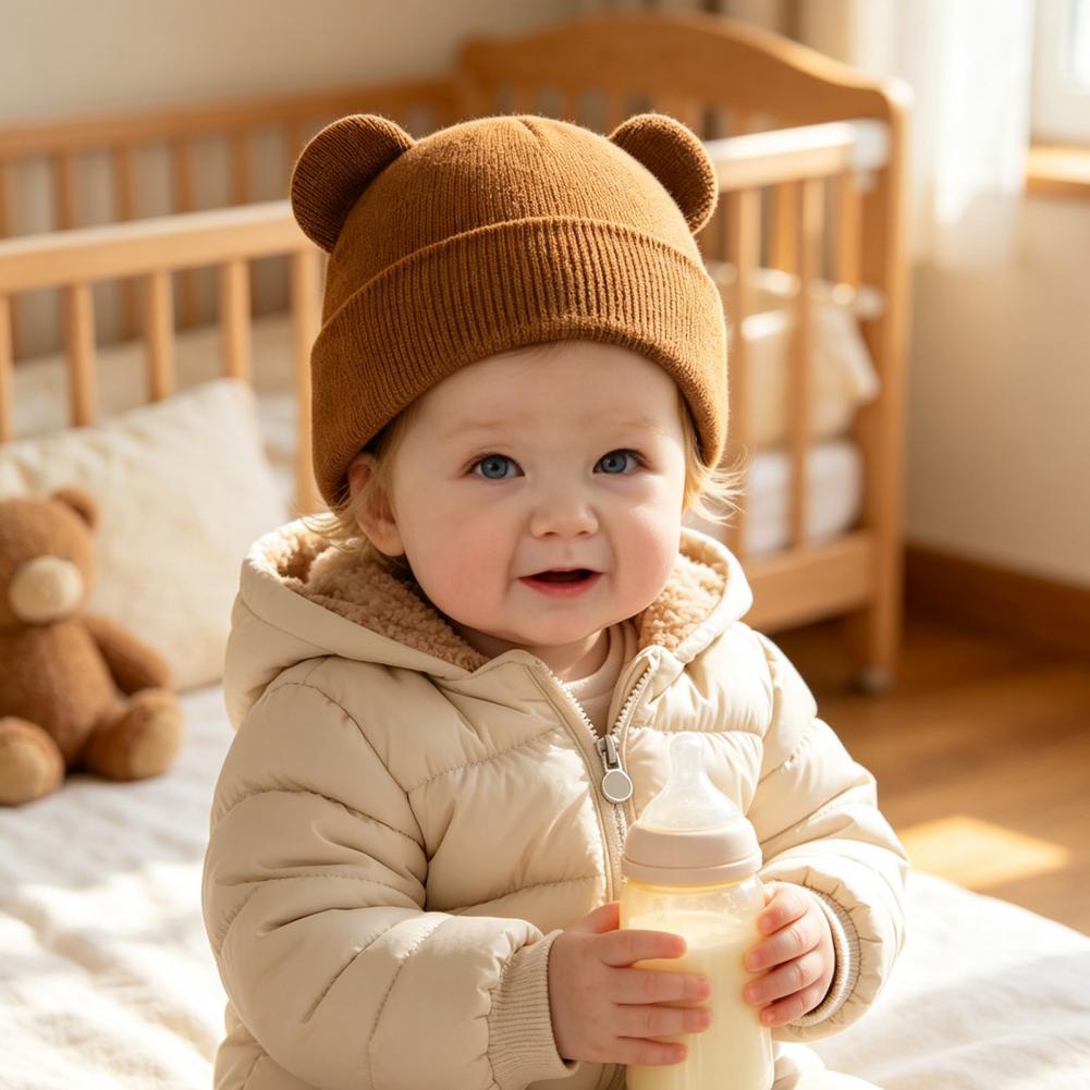 Infant Beanie Hat With Ears - Topi Rajut Bayi Musim Dingin, Topi
