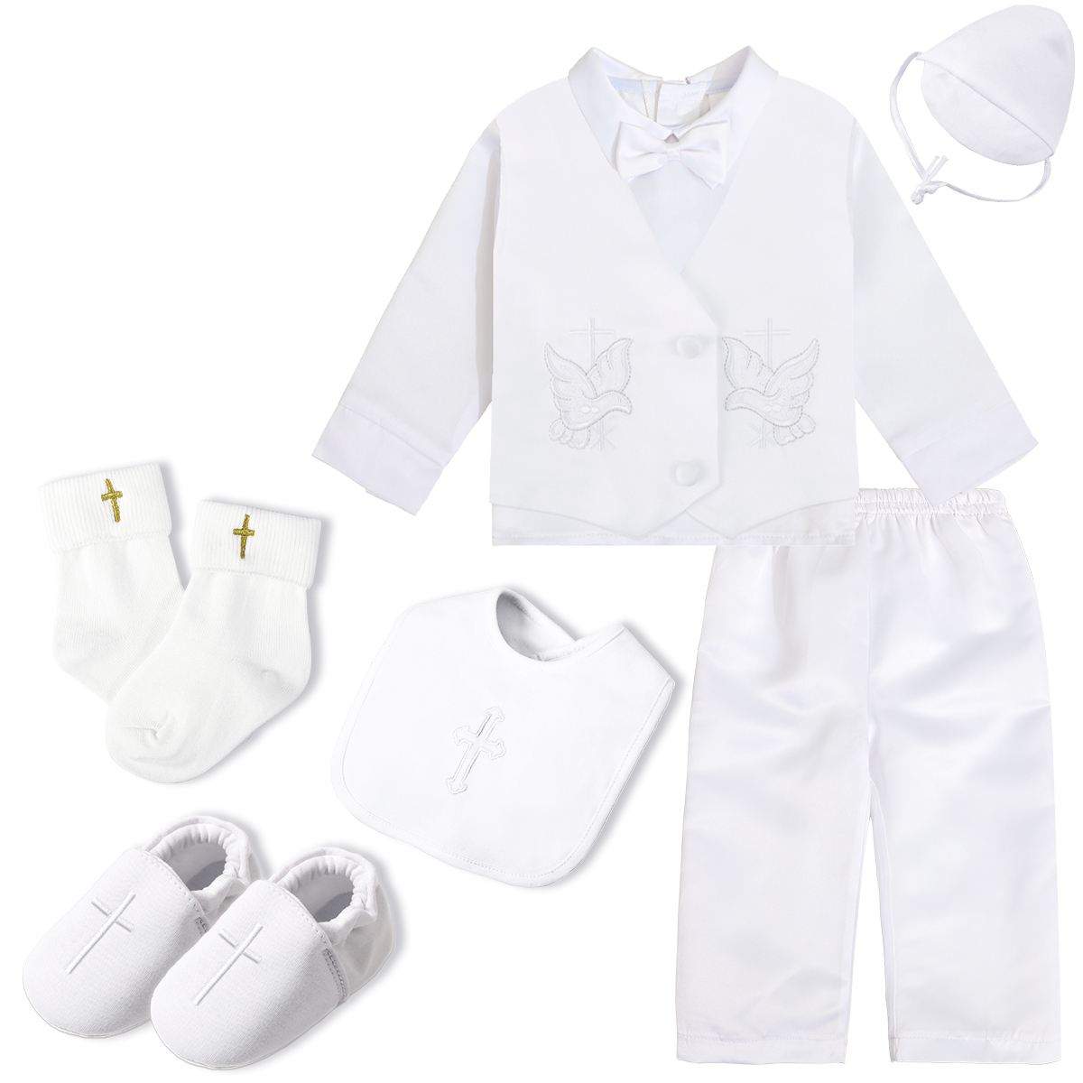Baby Boy Suit Set Baptism - Pakaian Bayi Laki-laki Pembaptisan Bayi Pernikahan