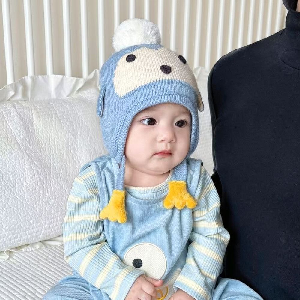 Infant Beanie Hat With Ears - Topi Rajut Lucu dengan Penutup Telinga