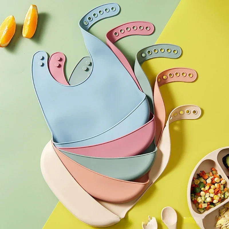 Waterproof Baby Bibs Silicone - 1 buah Celemek Makan Bayi Silikon