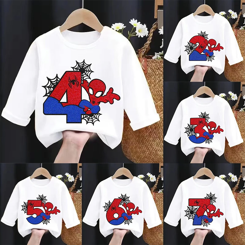 Baby Clothes - Kaos Lengan Panjang Anak-anak Motif Laba-laba