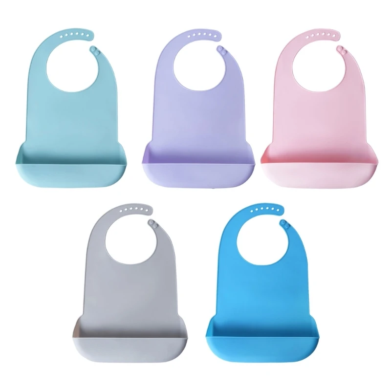 Waterproof Baby Bibs Silicone - Celemek Silikon Anti Minyak dan Tahan
