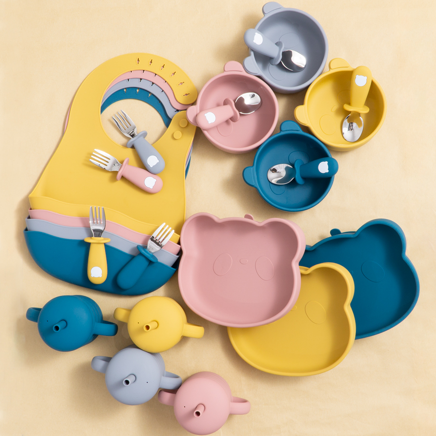 Waterproof Baby Bibs Silicone - Dropship Center Set Hadiah Baby Shower
