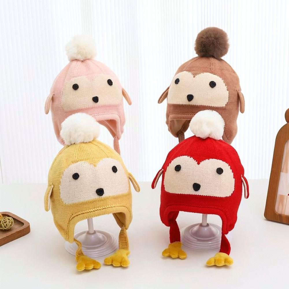 Topi Rajut Lucu dengan Penutup - Infant Beanie Hat With Ears ulasan dan harga