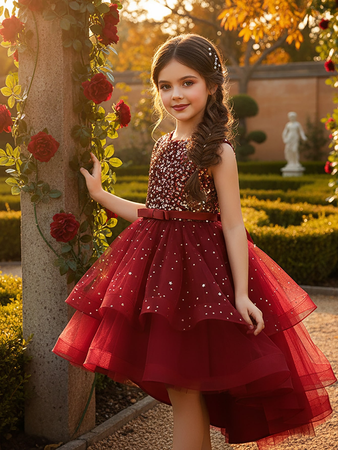 Gaun Pesta Bayi Perempuan Moti - Toddler Girl Tulle Party Dress ulasan dan harga