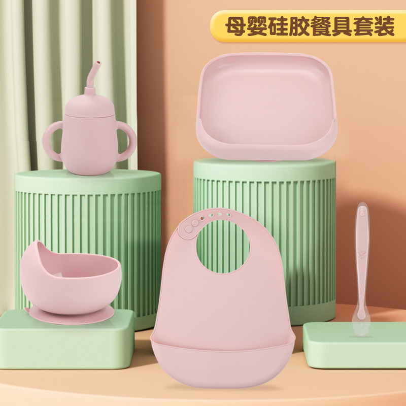 Set Peralatan Makan Bayi Silik - Waterproof Baby Bibs Silicone ulasan dan harga