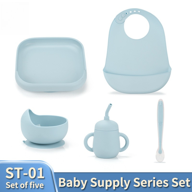 Set Peralatan Makan Bayi Silik - Waterproof Baby Bibs Silicone ulasan dan harga