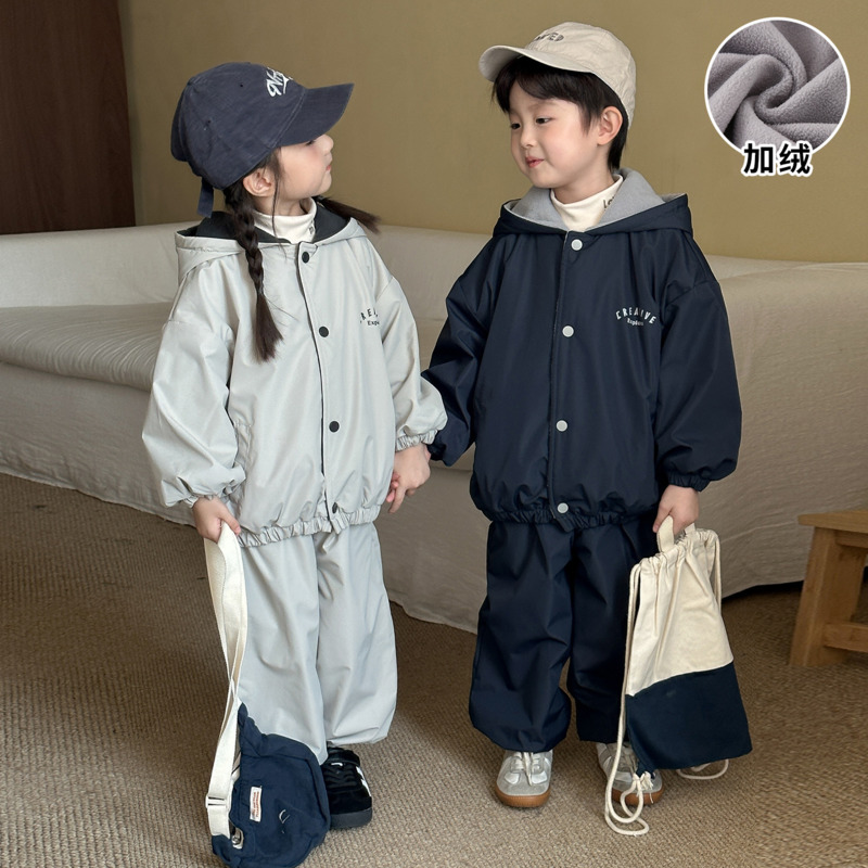 Setelan Hoodie Anak Laki-laki  - Toddler Boy Winter Fleece Jacket ulasan dan harga