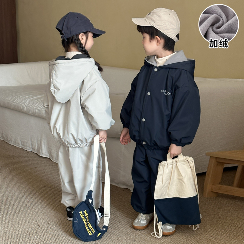 Setelan Hoodie Anak Laki-laki  - Toddler Boy Winter Fleece Jacket ulasan dan harga