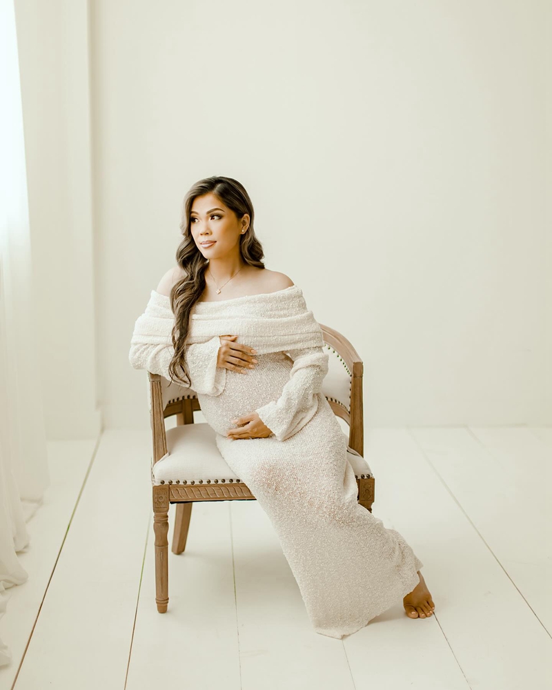 Gaun untuk Sesi Foto Kehamilan - Maternity Wear ulasan dan harga