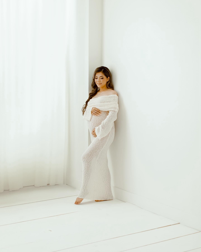 Gaun untuk Sesi Foto Kehamilan - Maternity Wear ulasan dan harga