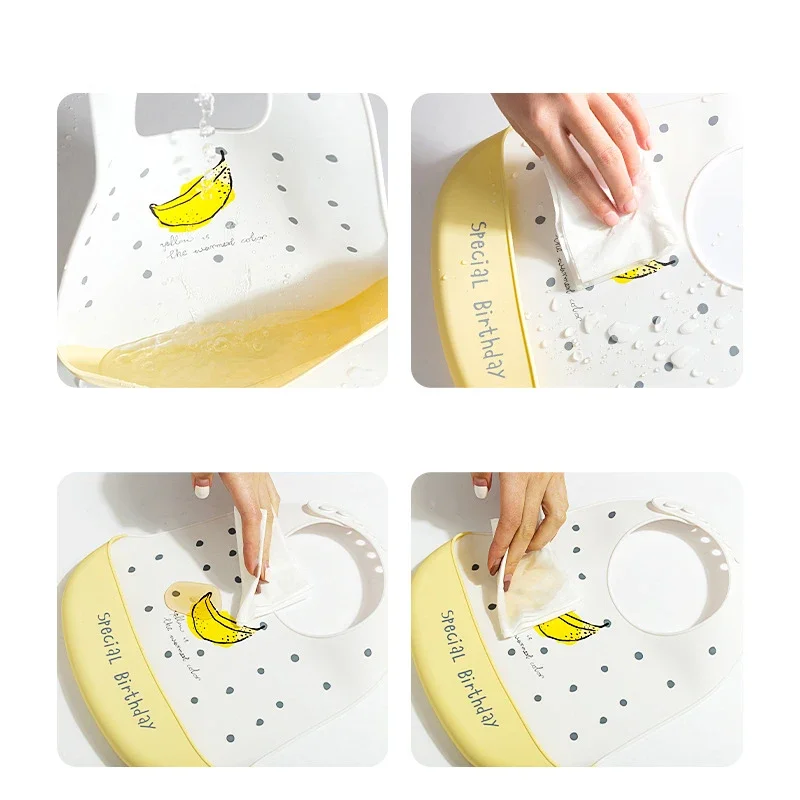 Celemek Bayi Tahan Air Silikon - Waterproof Baby Bibs Silicone ulasan dan harga