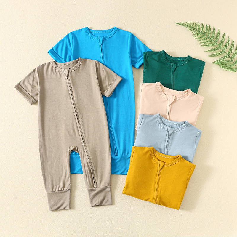 Somenie, Baju Bayi Model INS,  - Cotton Baby Onesies Zipper ulasan dan harga